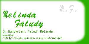 melinda faludy business card